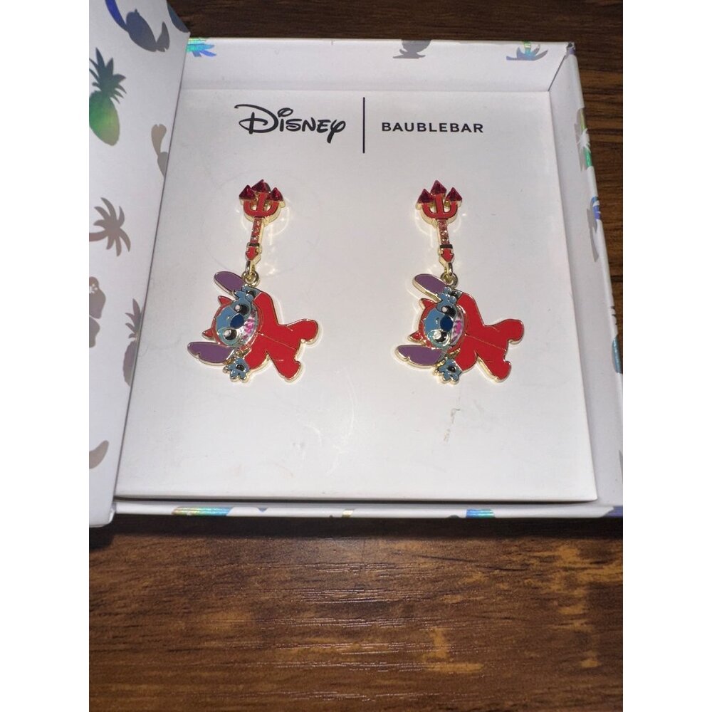 2025 Disney BaubleBar Stitch Halloween Devil Earrings FREE SHIPPING